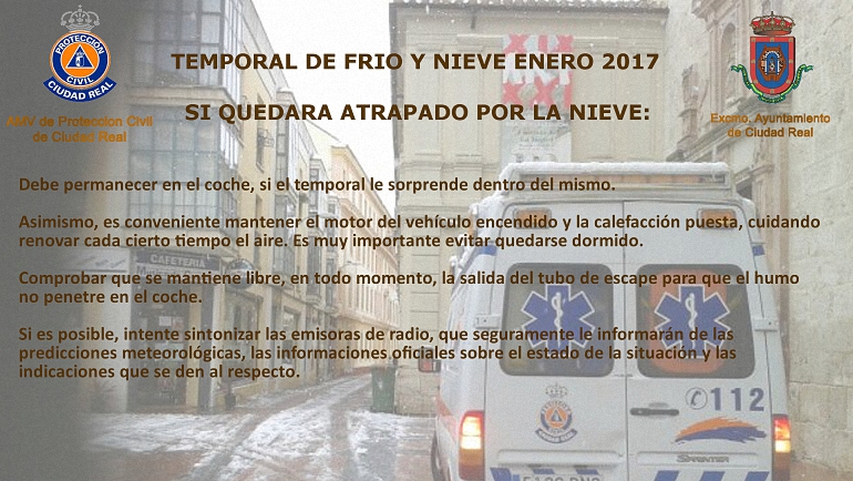 Temporal Frio Y Nieve Protección Civil de Ciudad Real 02