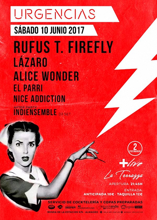Rufus T. Firefly Sala URGENCIAS Almagro, Sábado 10 de Junio