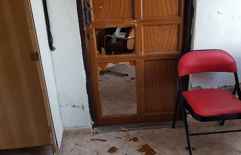 Almagro Asaltan las oficinas del Almagro CF para robar ocasionando numerosos destrozos en las instalaciones
