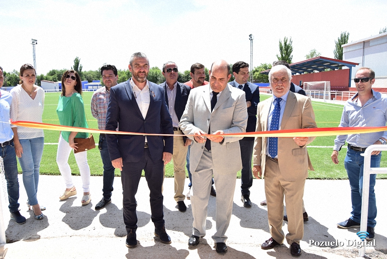 Pozuelo de Calatrava inauguró institucionalmente el remodelado Campo Municipal de Fútbol