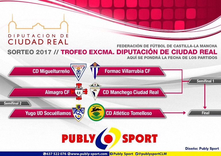 El Almagro CF se medirá al Manchego en los cuartos de final del Trofeo Diputación