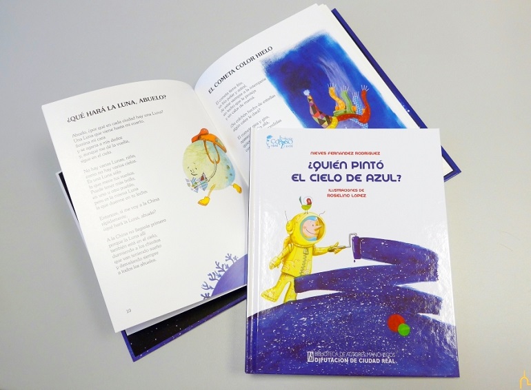 Almagro Nieves Fernández y Roselino López, presentan su nuevo libro infantil ¿Quién pintó el cielo de azul