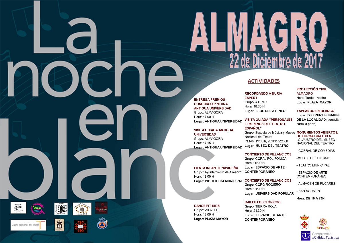 Almagro celebra este viernes la VI Edición de la Noche en Blanco