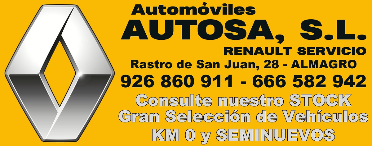 Automóviles AUTOSA, SL - Renault Servicio - ALMAGRO - Gran Selección de Vehículos KM 0 y SEMINUEVOS